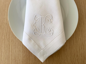 Tovaglioli in <span class=keywords><strong>Lino</strong></span> Personalizzati con Lettere Opzionali, Vendita Diretta dalla Fabbrica, Stile Europeo per Matrimoni - Product Image 2
