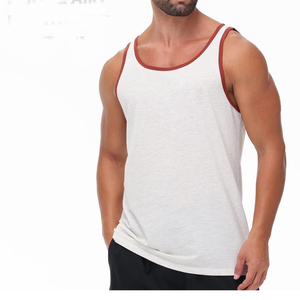 Camiseta sin Mangas Deportiva para Hombre, con Logotipo Personalizado del Mejor Fabricante, Estilo Urbano, Cuello en V, Spandex/Algodón, Secado Rápido, Transpirable y Económica - Product Image 5