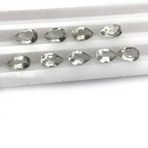 Amatista verde Natural para fabricación de joyas, Gema suelta de corte de pera, 2,5x5, 3x5,4x6,5x7,6x9,7x10mm - Product Image 2