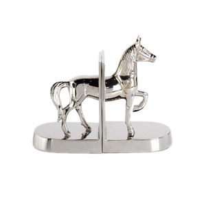 Sujetalibros clásico con cuello de caballo, sujetalibros antideslizante clásico con acabado de latón antiguo, organizador de escritorio de oficina - Product Image 3