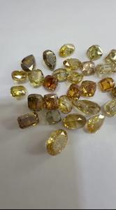 Diamantes Sueltos Facetados en Corte Rosa Amarillo Natural de 0.40 Quilates, Certificados por Terceros, de la India, para la Fabricación de Joyas al por Mayor - Product Image 3