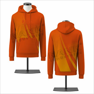 Sweats à capuche basiques pour hommes avec option d'impression personnalisée, coupe confortable, sweat à capuche pour hommes avec tissu respirant - Product Image 4