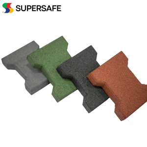 Adoquines de Goma Tipo Hueso de Perro T-Bone, Resistentes a Impactos, Absorbentes de Impactos, Antideslizantes, para Terrazas de Piscinas Residenciales, Caminos, 1 Año de Garantía - Product Image 3