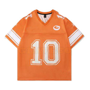 เสื้อฟุตบอลอเมริกันดีไซน์แบบมืออาชีพแขนสั้นระบายอากาศได้ดีมีไซส์ใหญ่พิเศษ - Product Image 1
