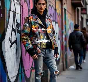 Proveedor de chaquetas de cuero de lujo para diseñadores de alta costura Chaquetas de cuero hechas a mano para diseñadores de alta moda - Product Image 6