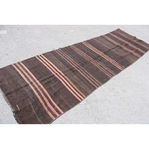พรมตุรกีวินเทจ ขนาด 3.9x12.6 ฟุต สีน้ำตาลลายคิลิม - Product Image 2