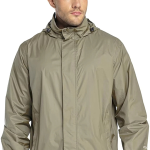 Chaqueta cortavientos de carcasa dura para exteriores de 3L para hombre, impermeable con capucha 3D de alto rendimiento, cierre de cremallera, transpirable, a prueba de viento, de talla grande - Product Image 1