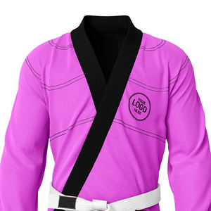 Kimono de Jiu Jitsu BJJ Negro Liso con Tejido Perla, Tela Preencogida, Ropa de Artes Marciales para Adultos, Directo de Fábrica - Product Image 5