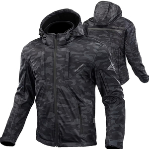 High Quality Winter Motorcycle <b>Jacket</b> Removable CE Approved Armors Waterproof Windproof Softshell Material Canvas Fabric Stand - Product Image 6