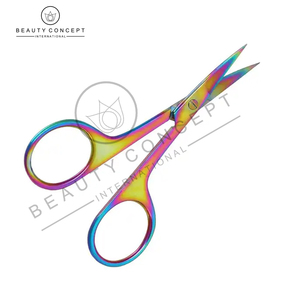 กรรไกรตัดเล็บสแตนเลส ปลายแหลม ดีไซน์สวยงาม สีรุ้ง นานาชาติ สำหรับดูแลหนังกำพร้า เป็นมิตรต่อสิ่งแวดล้อม สำหรับคนถนัดขวา - Product Image 4