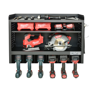 Custom Steel Pegboard Wall Mounted <b>Tool</b> <b>Cabinet</b> Black <b>Metal</b> Accessories 125 kg Capacity for Home Storehouse & Garage - Product Image 2