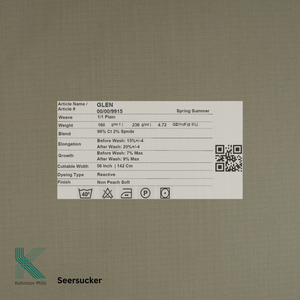 98% Cotton 2% Spandex 160 GSM Breathable Lightweight Spring Solid Casual <b>Seersucker</b> <b>Shirt</b> ODM Supply - Product Image 5