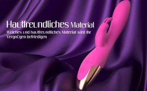 Conejo vibrador 10 frecuencia vibración consolador Usb recarga punto <span class=keywords><strong>G</strong></span> empuje vibrador juguetes sexuales para mujer - Product Image 6