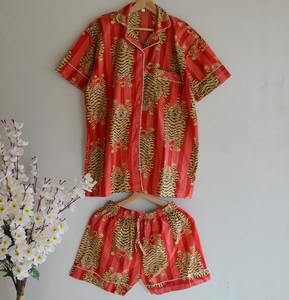 Pijamas de algodón puro PJ Set Pijamas Set Ropa de noche Traje de noche de algodón suave Dama DE HONOR PJ's Lounge Wear Correa de espagueti - Product Image 3