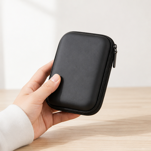 Étui rigide pour disque dur Haoyue Luggage EVA, sac de rangement portable pour écouteurs et câbles de données - Product Image 4