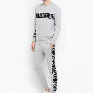 Ropa deportiva Gym Fitness 100% Chándales de entrenamiento de algodón Conjunto de chándal de dos piezas para hombres con etiquetas privadas - Product Image 3