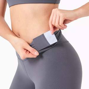 Women's New Fitness 100% Cotton Compression Yoga Sports Training Gym Clothes Breathable Running Pants Workout <b>Leggings</b> - Product Image 3