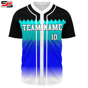 Vente en gros Nom cousu sur mesure Numéros Chemises de baseball personnalisées Uniformes de maillot de baseball personnalisés - Product Image 3