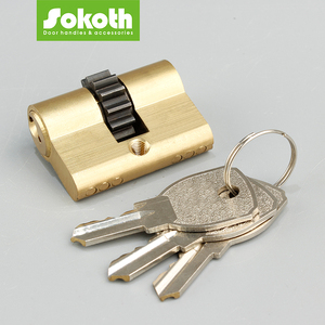 Cilindro per Serratura di Sicurezza Moderno in Ottone, Lega di Zinco e Alluminio, Apertura Singola/Doppia, 70 80 90 Euro File - Product Image 6