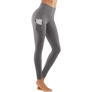 GAF Pantalones de Yoga de cintura alta para mujer con bolsillos Leggings casuales transpirables con control de barriga al por mayor - Product Image 3