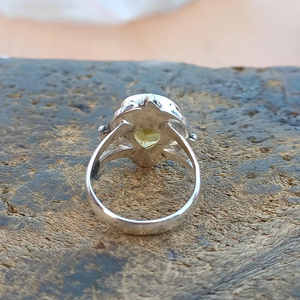 Anillo de piedras preciosas de plata 925 con piedra citrina Diseño único Fiesta Aniversario Regalos de cumpleaños Fabricante a granel - Product Image 4