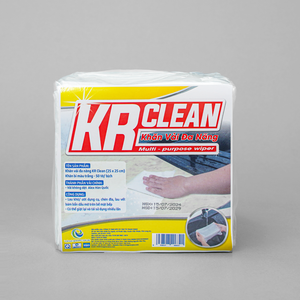 Lingettes multi-usages Krclean en tissu non tissé, jetables idéales pour la cuisine et les ustensiles taille 25x25cm disponibles en 50 ou 80 feuilles - Product Image 1