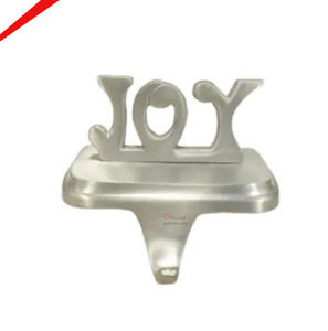 Top Quality Silver Finished Metal Aluminum Reindeer Horn <b>Stocking</b> <b>Holder</b> - Product Image 2