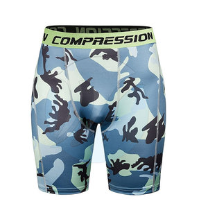 High Quality Men's <b>Camo</b> Printing Compression <b>Shorts</b> Casual Mid Waist Style Elastic Waist Wholesale Price Low Cost Sale Polyester - Product Image 1