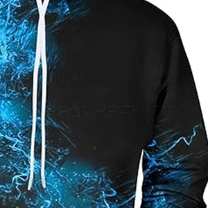 Sudadera con capucha con estampado de algodón 100% 3D informal para hombre Nuevo estilo Invierno Patrón sólido Bajo MOQ Mejor calidad Precio al por mayor - Product Image 5