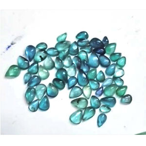 Alta calidad 633 Uds cabujón de piedras preciosas verdes de fluorita Natural 5mm 9mm pera ovalada 1080cts lote todas las ventas de IROC piedras preciosas sueltas US $72 - Product Image 3