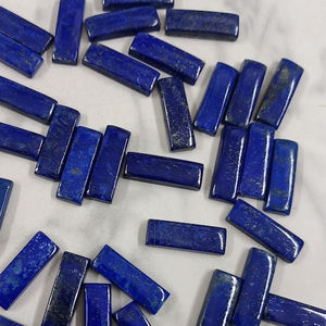 Cojín de lapislázuli Rectangular, piedra preciosa lapislázuli de 30x10mm - Product Image 1