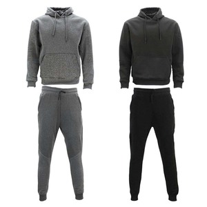 Ensemble de vêtements de sport athlétiques de course à pied pour hommes, sweats à capuche d'entraînement en polaire, survêtement, survêtement, 2 pièces - Product Image 5
