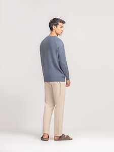 Sudadera Personalizada para Hombre, Invierno 2025, Manga Larga, Cierre de Cremallera de un Cuarto, Felpa, Estampado, Acabado Lavado a la Piedra, Tejido de Poliéster/Algodón - Product Image 2