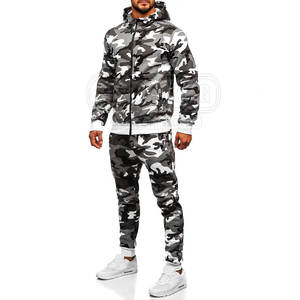 ชุดวอร์มสำหรับผู้ชายเสื้อแจ็คเก็ตเอวยางยืดและคอตั้งสำหรับใช้ในชีวิตประจำวันชุดวอร์มแฟชั่นมีซิปปิด - Product Image 3