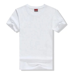 Impression personnalisée 100% coton à manches courtes et col rond T-shirt en coton blanc uni pour hommes de la campagne électorale pour hommes - Product Image 1