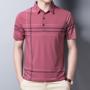 Polo de alta calidad camiseta bordado Patchwork Color Polo camiseta para hombres - Product Image 4