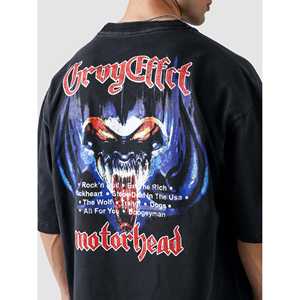 Jersey Oversize para Mujer con Decoración de Logotipo, Algodón Lavado Negro - Product Image 4