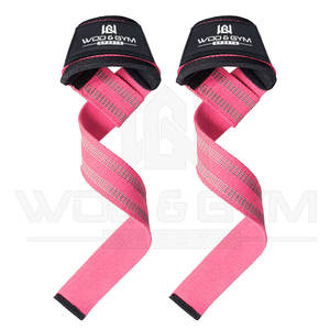 Customized Logo Neoprene Lifting Straps <b>Gym</b> Fitness Wrist <b>Wraps</b> for Training Deadlift Powerlifting Cotton Straps for - Product Image 1