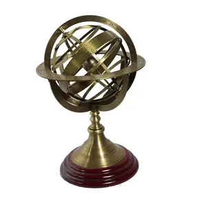 multi-functional brass Armillary globe Antique Brass Armillary Sphere Globe Astrolabe Zodiac Engraved Celestial Globe