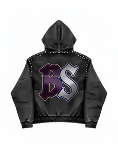 Sudadera con capucha con cremallera de lana pesada 400 GSM tela gruesa de invierno suave cepillado interior color negro personalizado chenille bordado básico sudaderas con capucha - Product Image 2