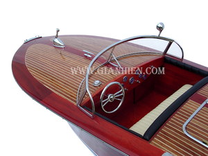 El fabricante de Gia Nhien aprueba el diseño personalizado MOQ bajo RIVA CORSARO DE MADERA-PERLA BLANCA PINTADA-BARCO DE MADERA - Product Image 4