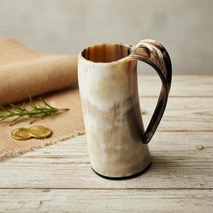 Taza de cuerno de vino vikingo de alta calidad 100%, tendencia superior, estilo europeo, cuerno tallado para beber, jarra de cuerno de buey de Búfalo, café de ágata - Product Image 3