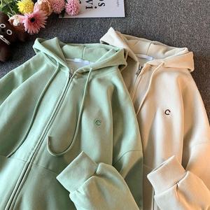 Sweat-shirts à capuche douillets et élégants pour femmes, en maille crochetée, en molleton de soie/coton, respirants et à séchage rapide, pour toutes les saisons - Product Image 3