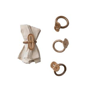 Porte-serviettes en bois et en rotin simple et élégant pour une décoration de table élégante, usage quotidien et occasions spéciales, vente en gros en provenance d'Inde - Product Image 5