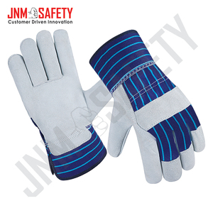 Equipo de protección personal de algodón y tiras de cuero de vaca de primera calidad, guantes de seguridad para las manos Rigger DE TRABAJO - Product Image 4