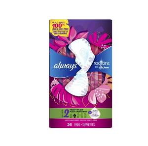Buy Always Radiant Feminine <b>Pads</b> for Women Flexfoam Absorbent Soft Comfortable Clean Feel Bulk Pack Cheap Price Sale - Product Image 4