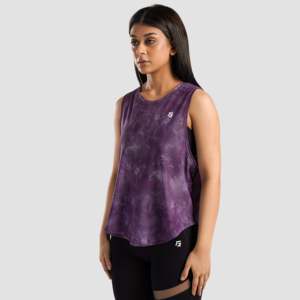 Vital Purple Sports Bras with Mesh Cover up Top - Product Image 3