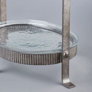 Vintage Design 2 Tier Cupcake Stands Big Size Dessert Plates Mini Cakes Fruit Candy Display Tower for Party Metal - Product Image 3