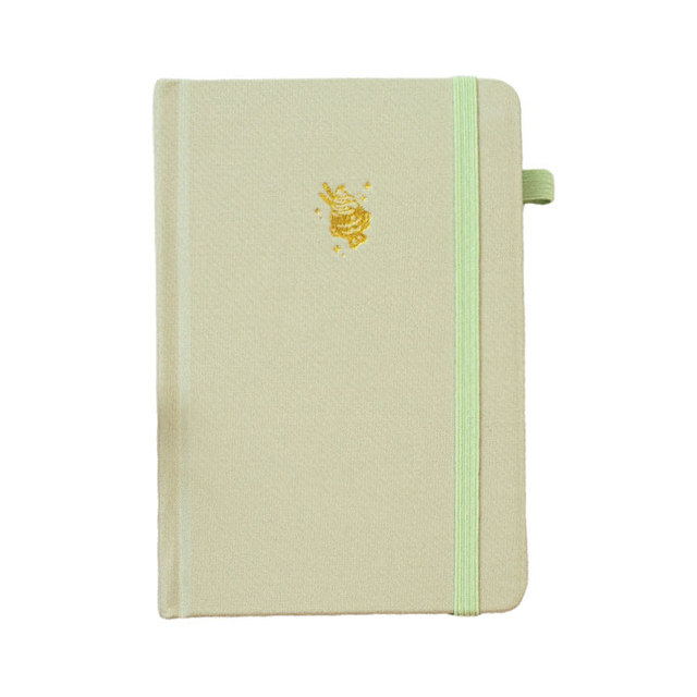LABON Journal A6 180 GSM Dot Grid Notebook Green Inspired Aesthetic Japanese Korean Planner Sketchbook Stationery