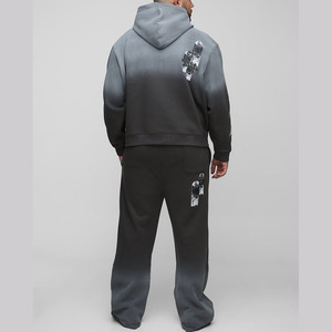 Diseño impreso Relaxed Fit Hombres Chándal de gran tamaño Jersey con capucha Joggers sueltos para Hip Hop Streetwear Moda - Product Image 5